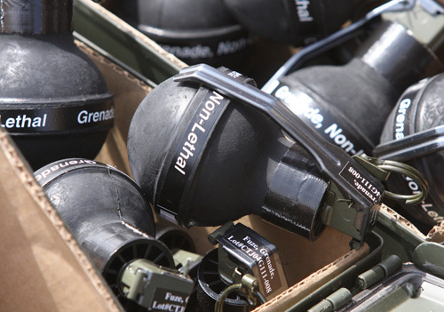 Non Lethal Practice Grenades used in the military