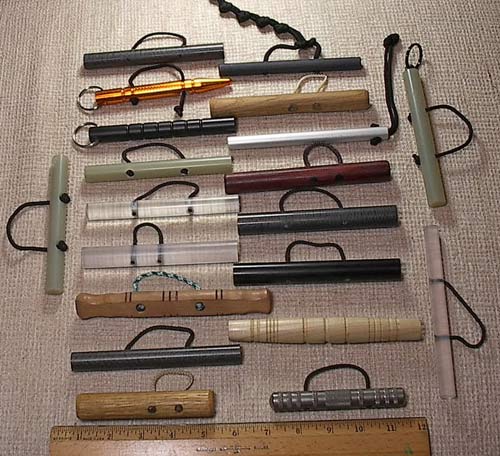 A wonderful collection of pocket sticks