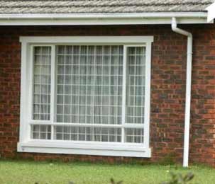 Home Window Security - Attractive white burglar bars