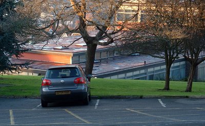 Vehicle Crime - Lonely car in parking lot