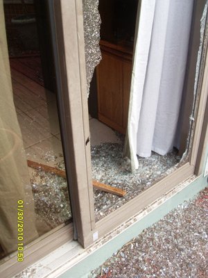 Home invasions - A window is often smashed to get in