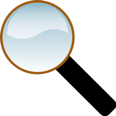 Clipart pic of magnifying glass
